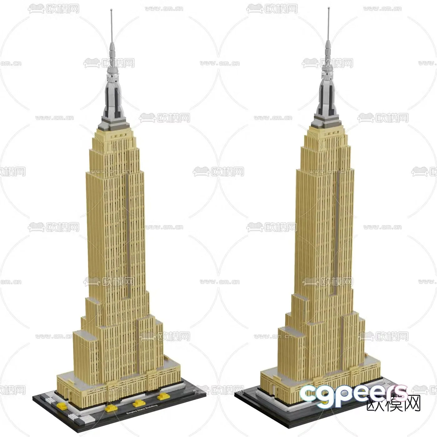 Modern Empire State Building toy 3d model