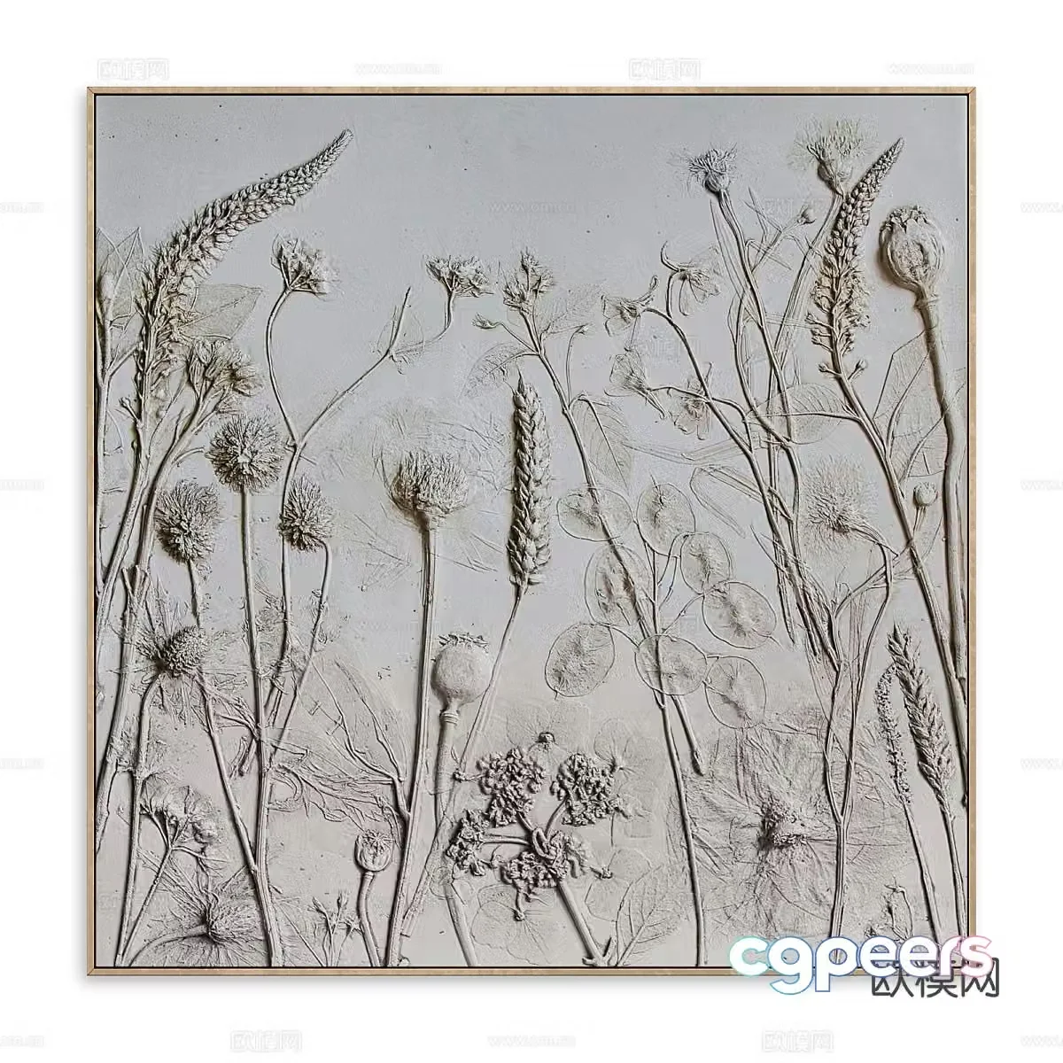 Abstract painting decorative painting three-dimensional painting 3D model