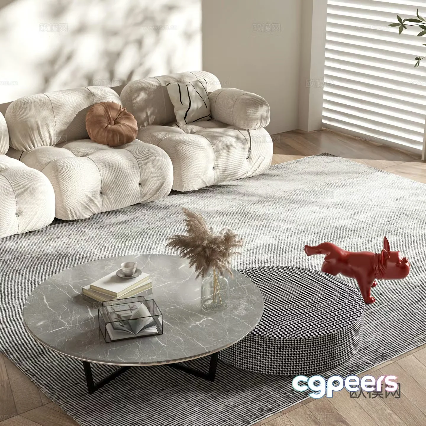 Modern style coffee table 3d model