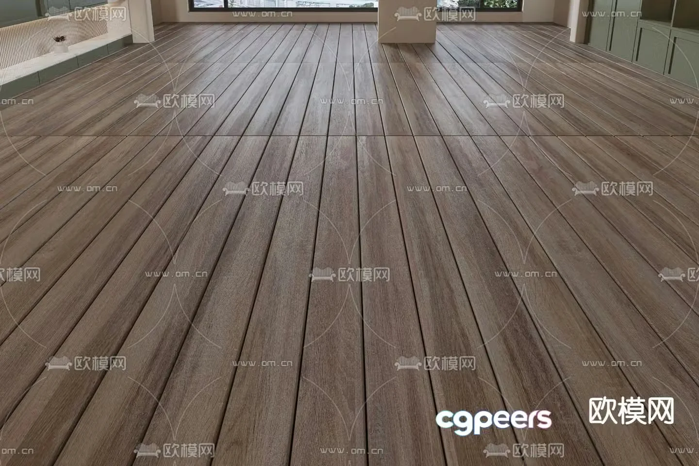 Outdoor flooring anticorrosion wood flooring 3d model