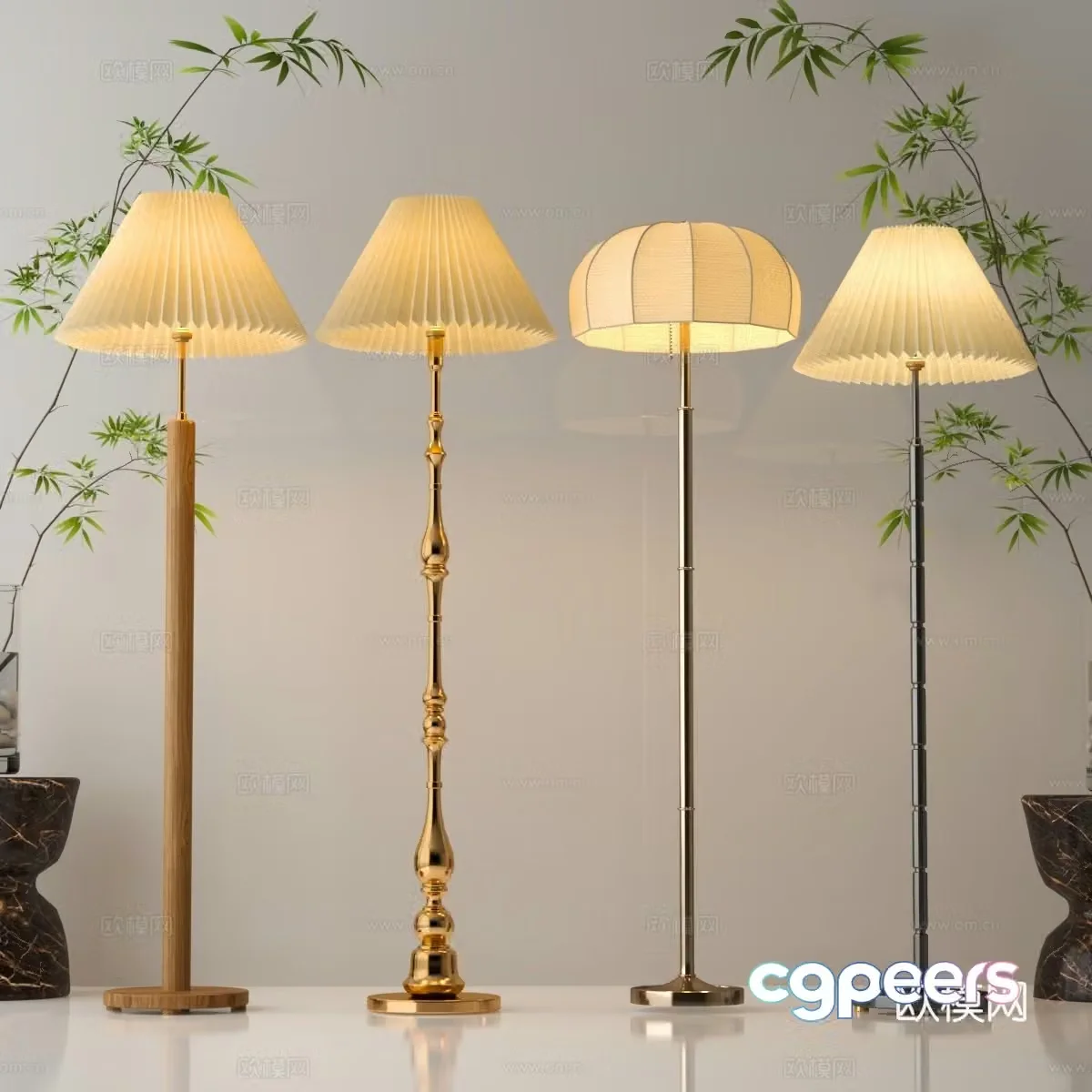 Modern lantern 3d model