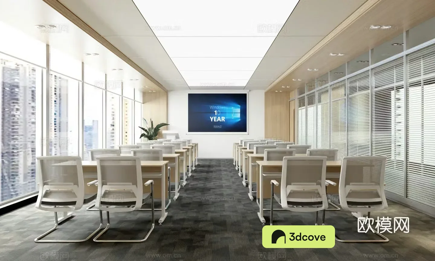 Multifunctional conference room strip table conference room training room classroom