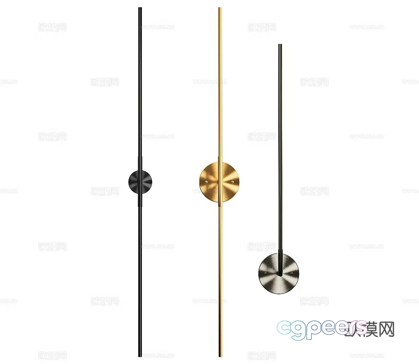 Metal wall lamp Light luxury wall lamp Minimalist wall lamp Simple wall lamp Bedside wall lamp Hotel wall lamp 3D model