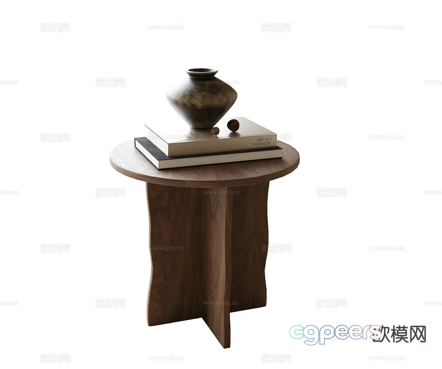 Wabi-sabi circle table side table table table 3d model