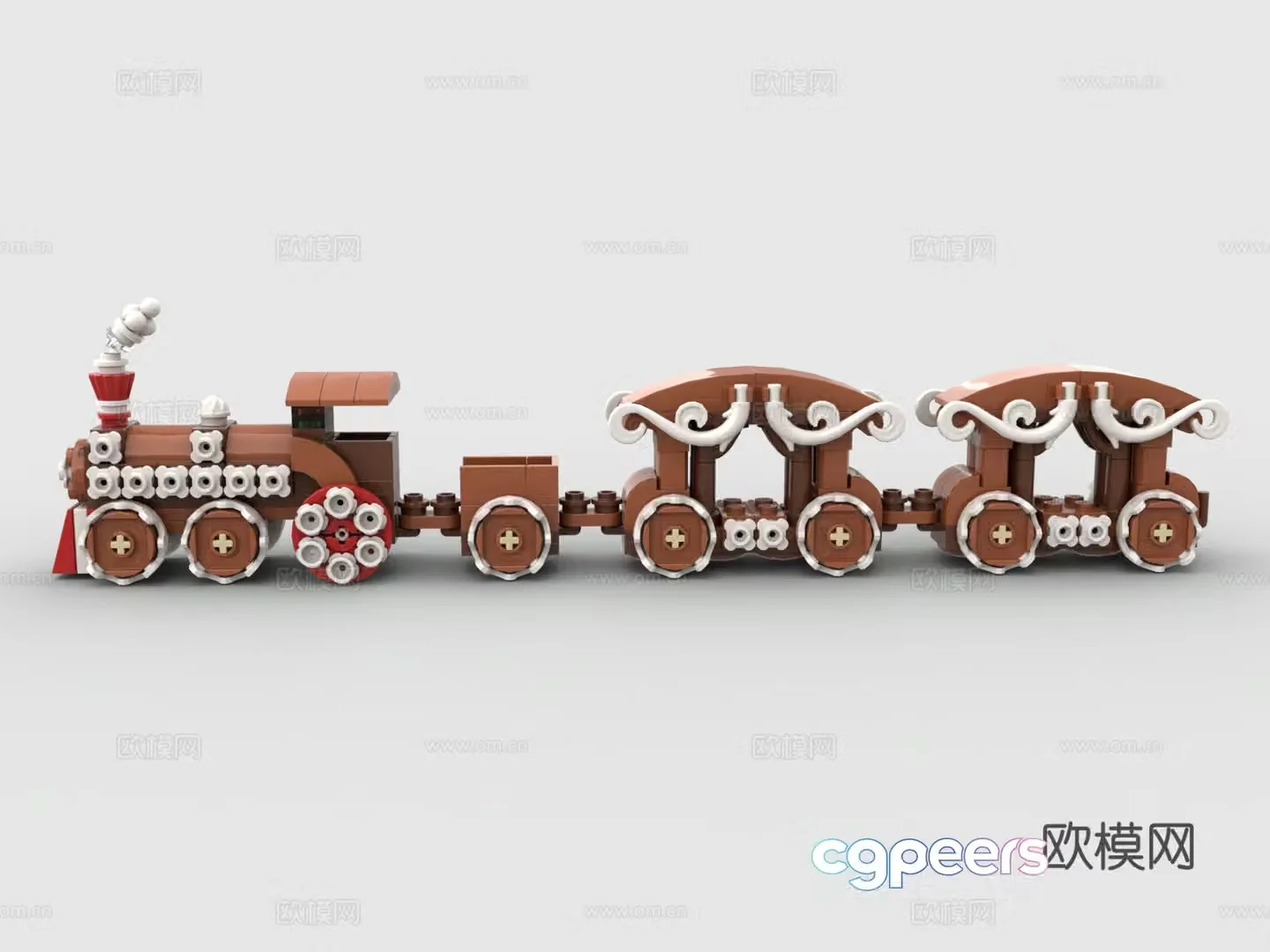 LEGO LEGO toys building blocks cookie train candy train cartoon train 3d model