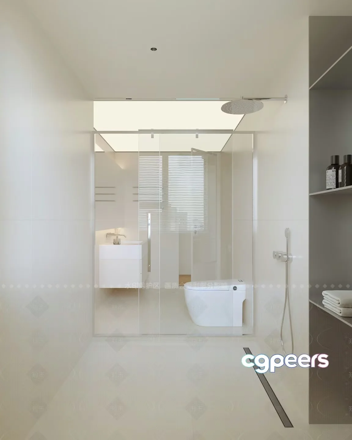 Modern Bathroom 3D Model – 4413 – VRAY Render