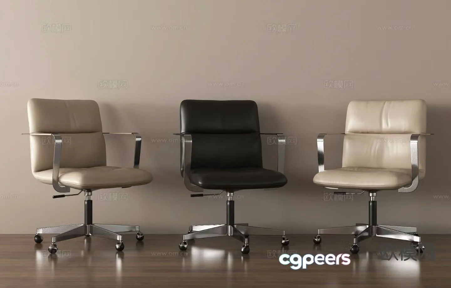 Office chair staff chair single chair swivel chair 3d model
