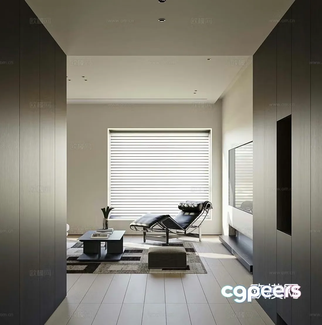 Modern living room 3d model