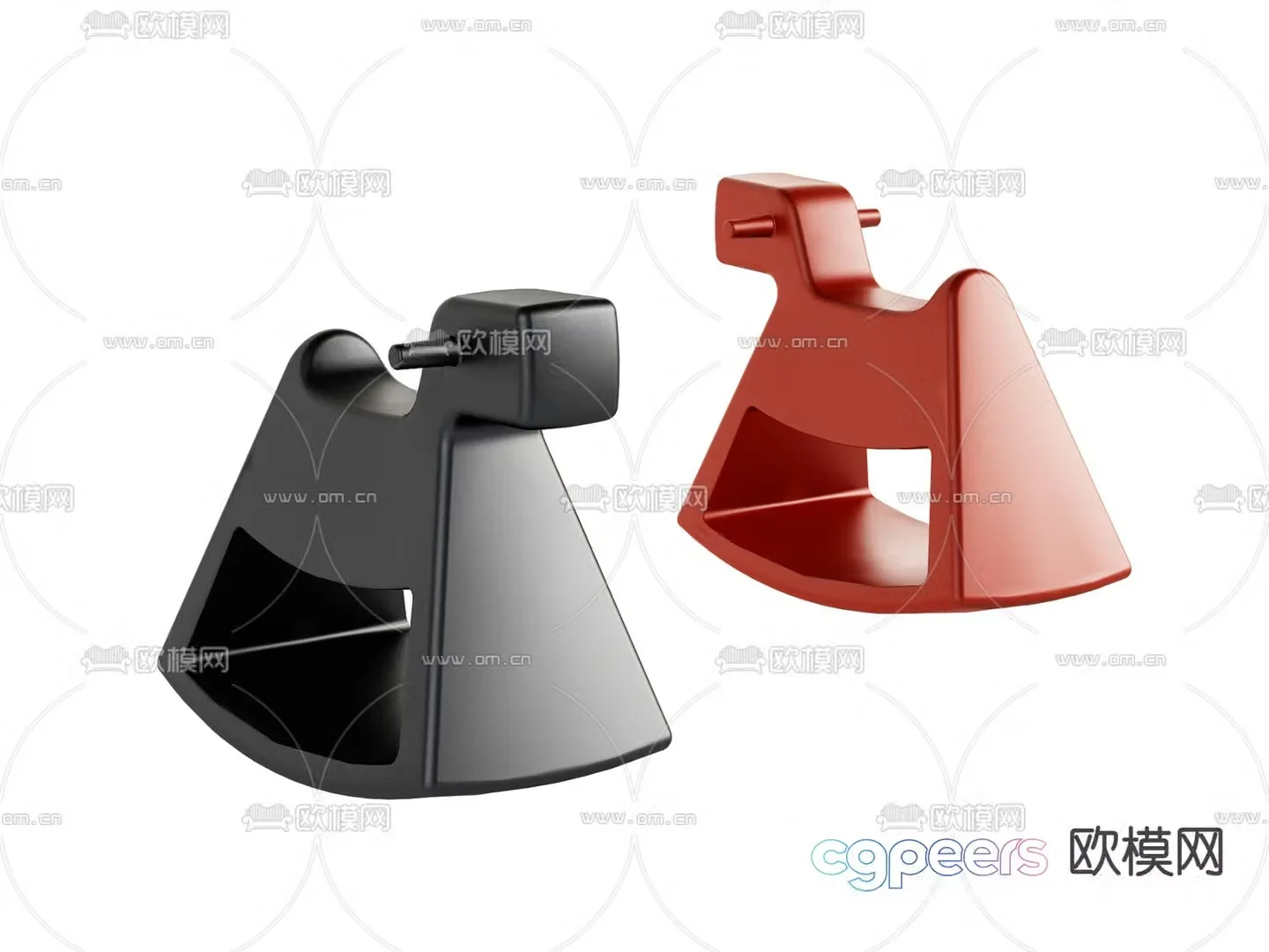 Children’s chair wooden horse chair 3d model