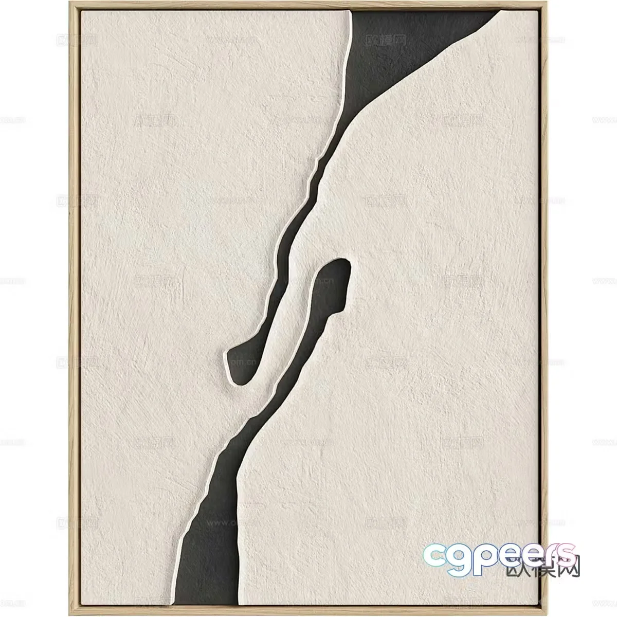 New Chinese style hanging painting 3D model