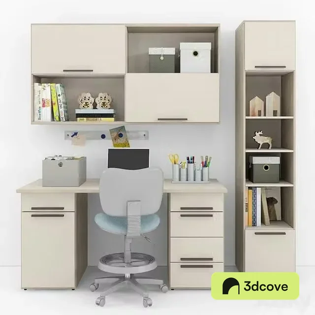 Writing desk and decor for a child 8