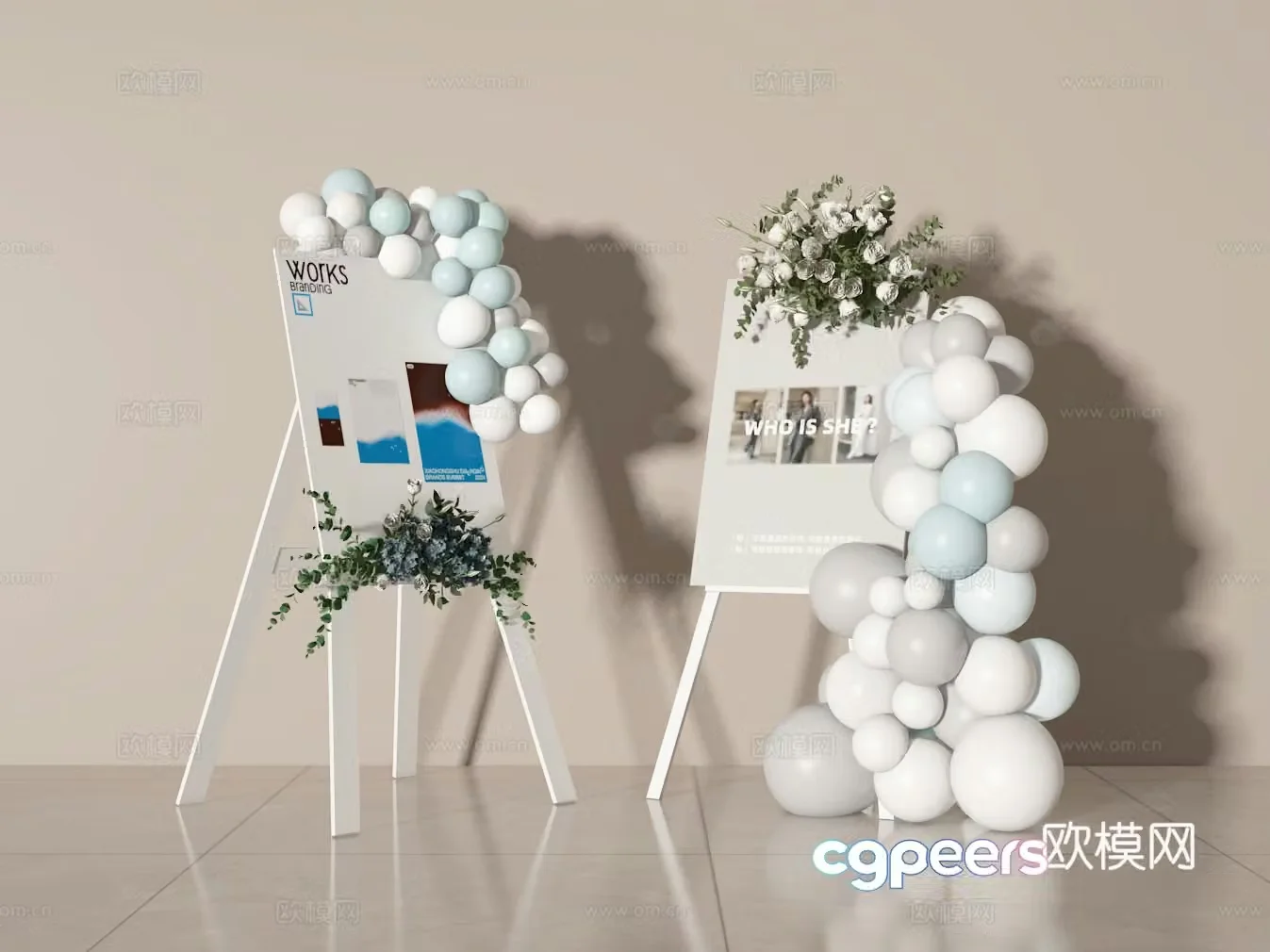 Wedding card 3d model