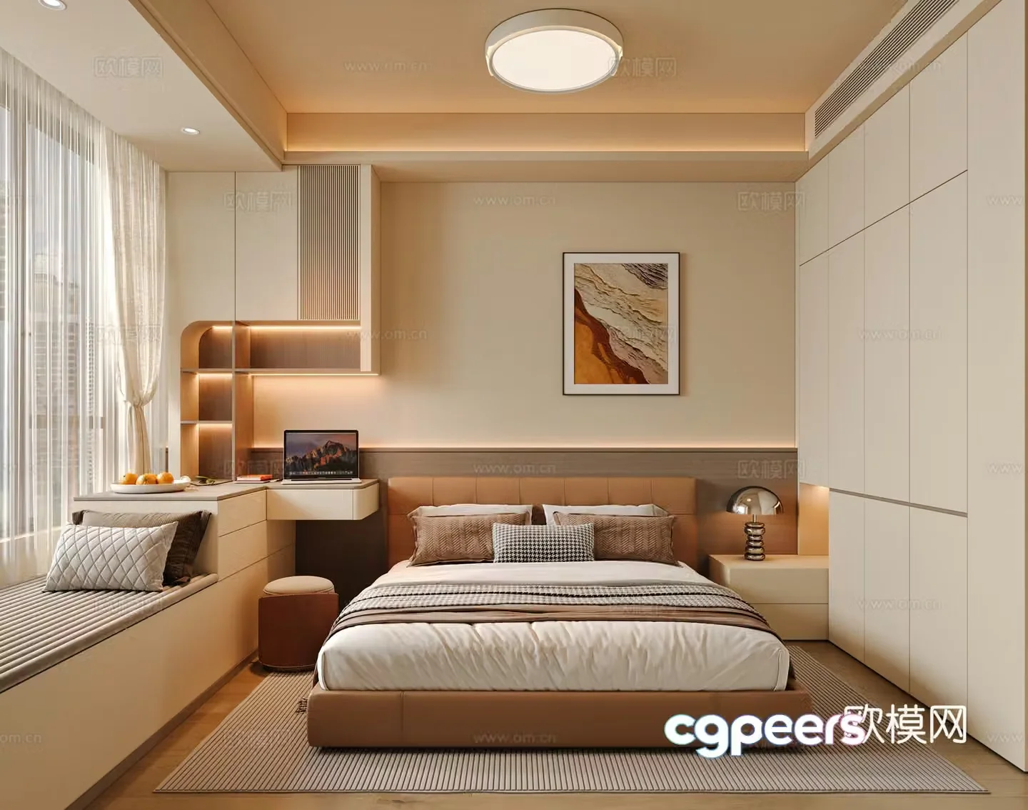 Modern bedroom 3d model