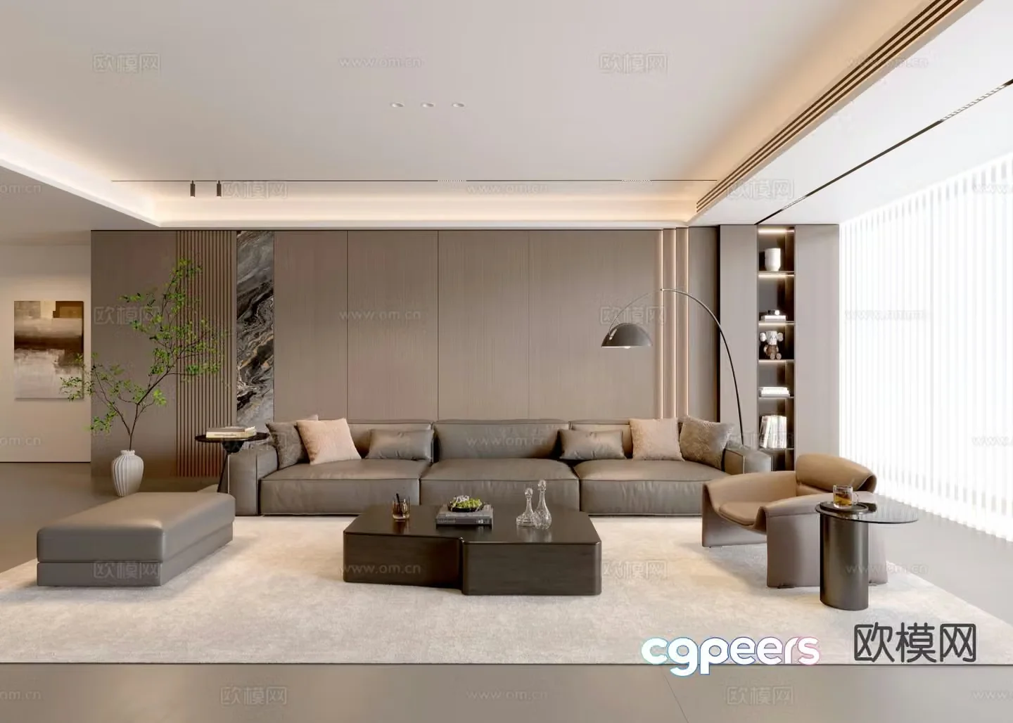 Italian living room 3d model