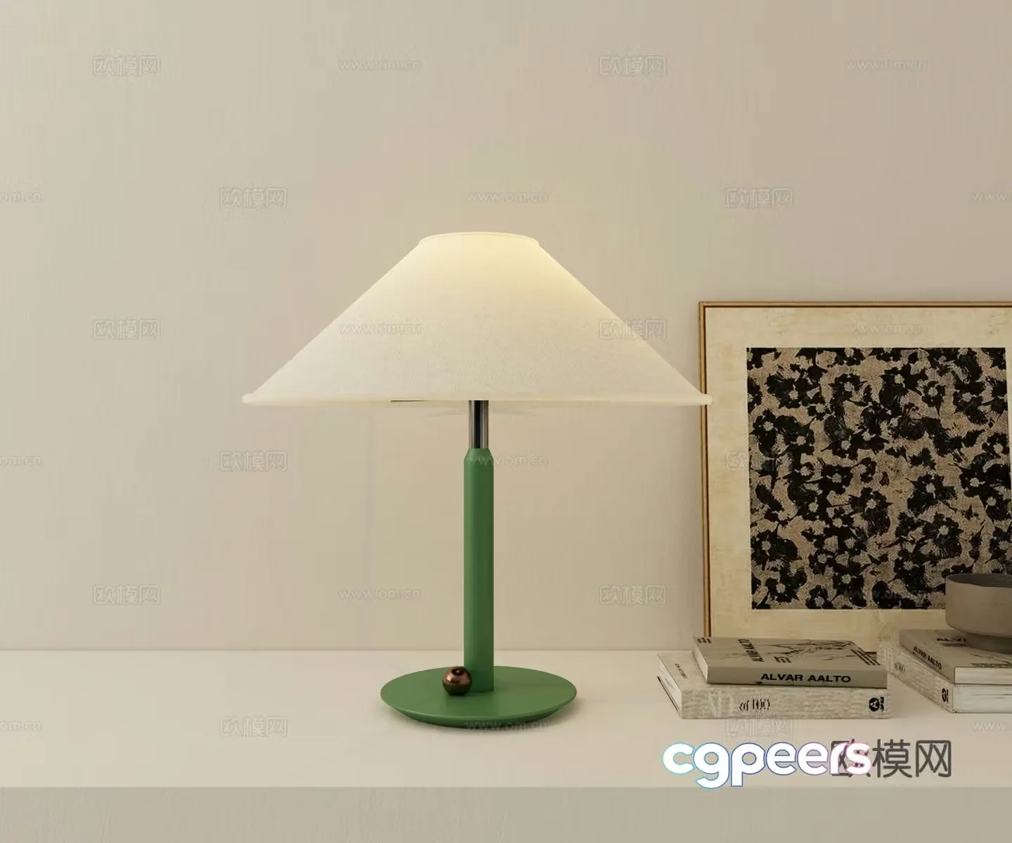 Modern minimalist desk lamp 3d model