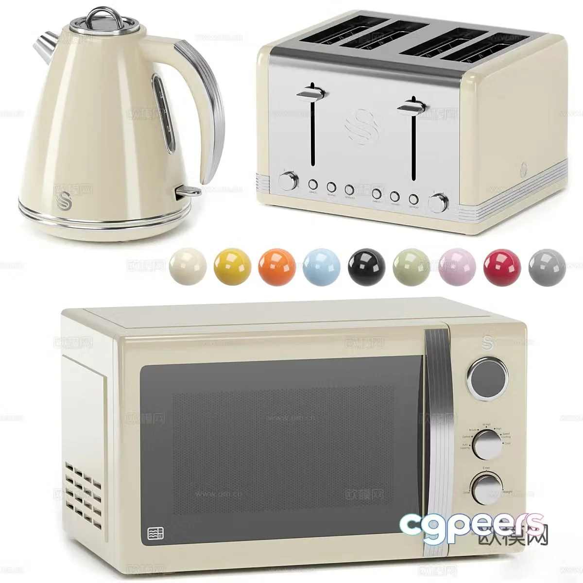 Household appliances 3D model