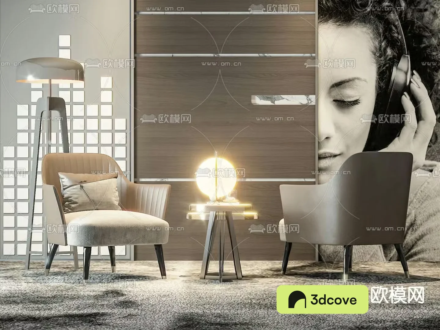 Modern sofa chair leisure chair table
