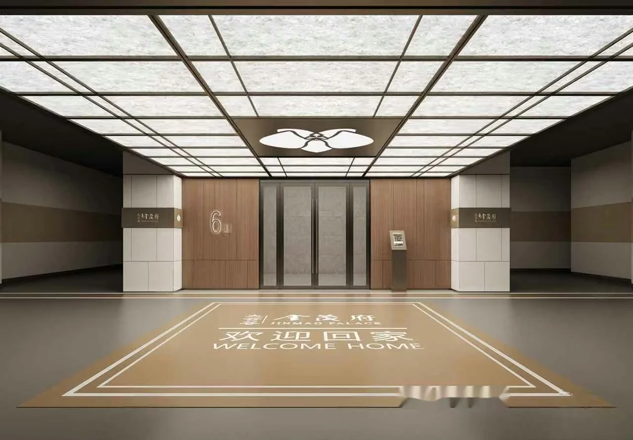 A Large Room With An Elevator And A Welcome Mat 3D Model – 1515 – VRAY Render