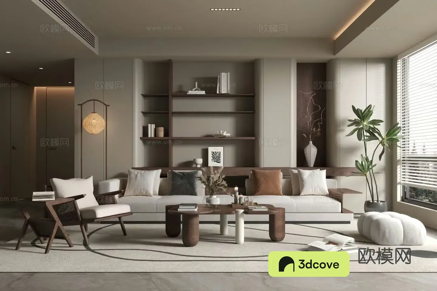Wabi-sabi living room