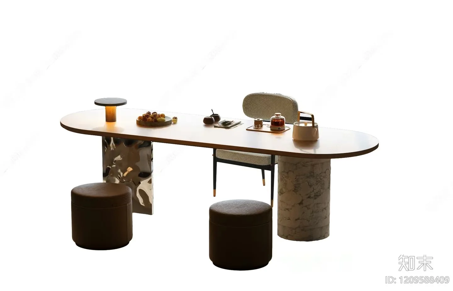 Modern Table And Chairs 3D Model – 13107 – VRAY Render