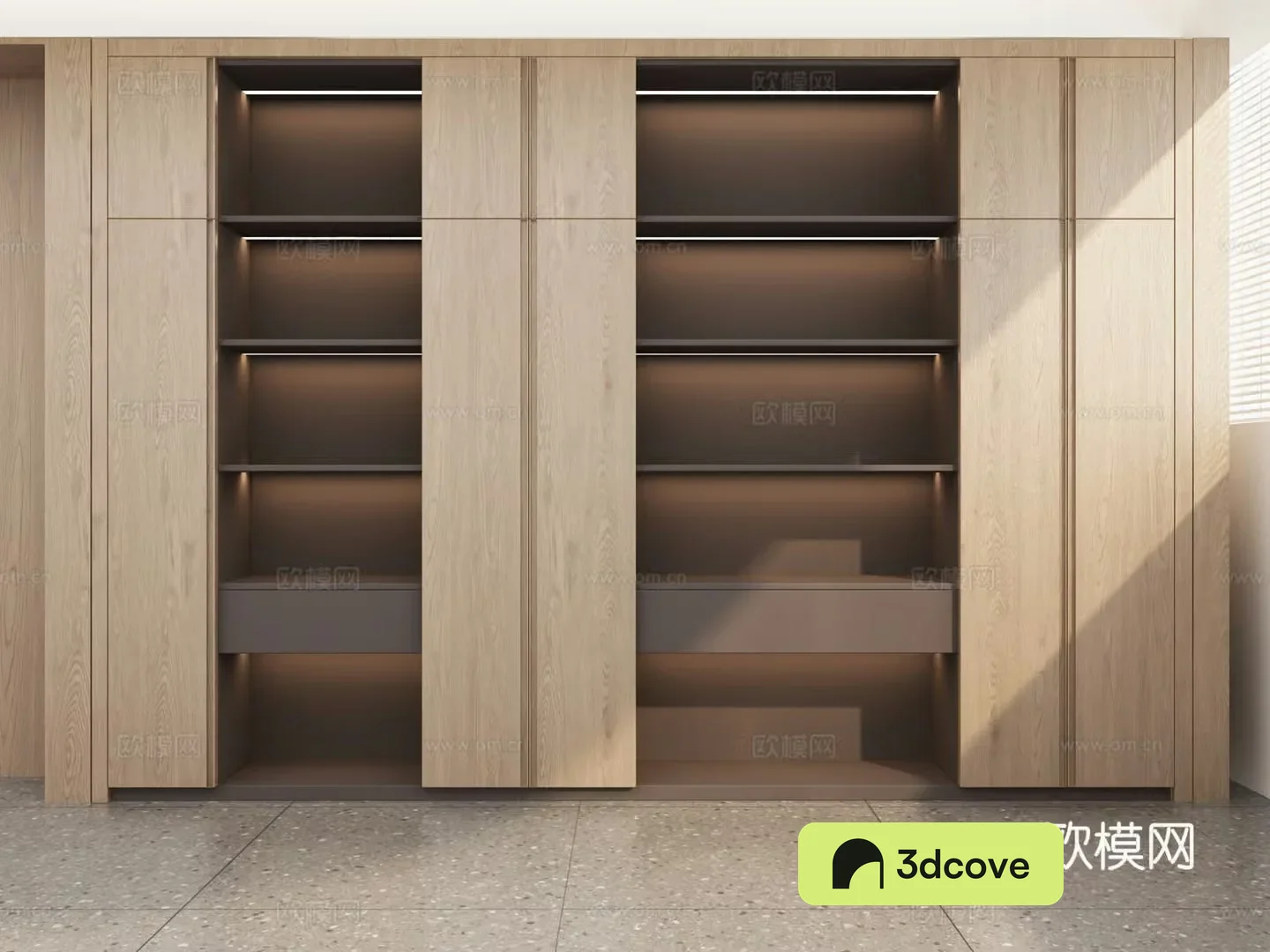 Modern solid wood file cabinet tea bar