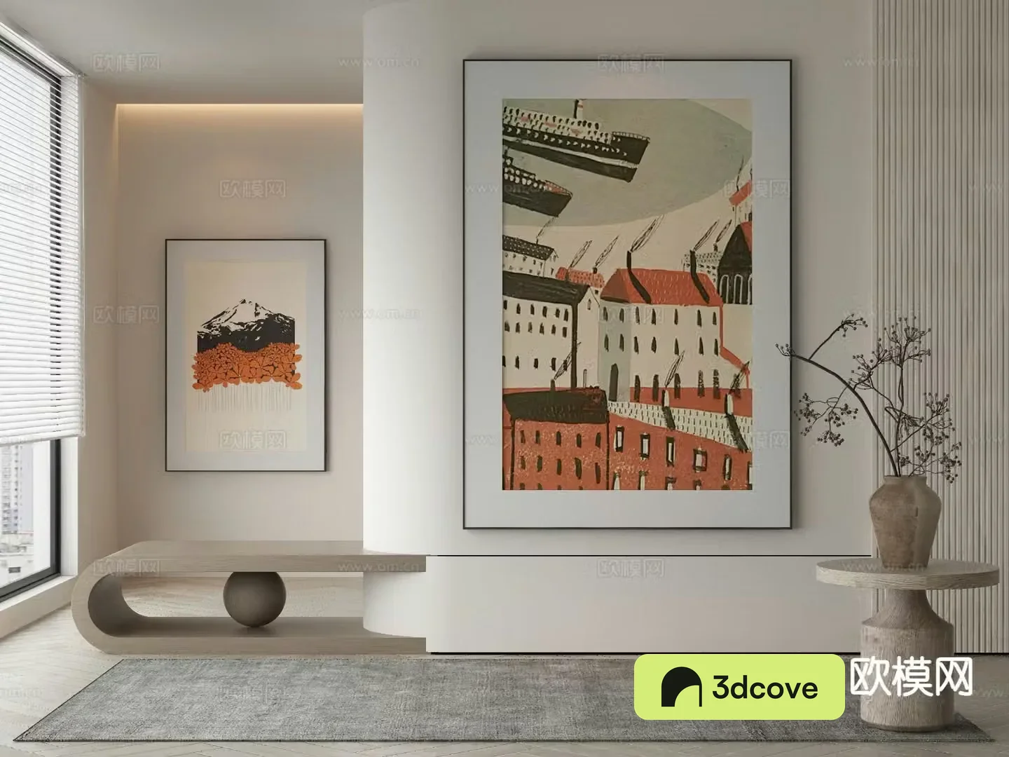 Modern art painting decorative painting