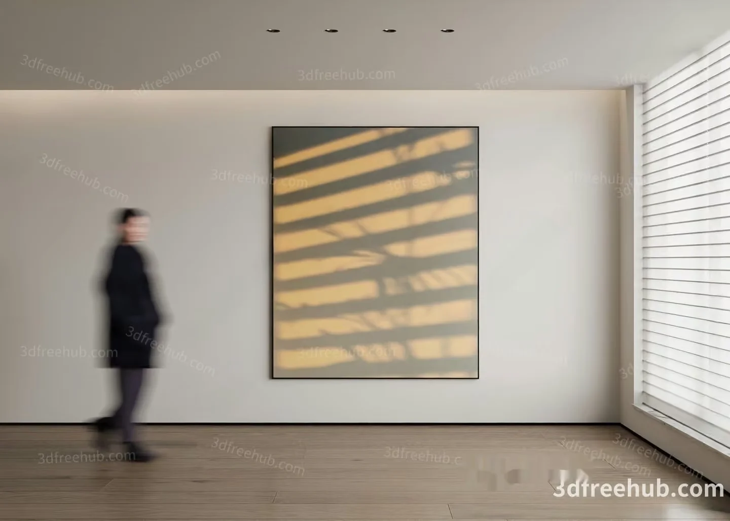 Modern Art Gallery 3D Model – 22206 – VRAY Render