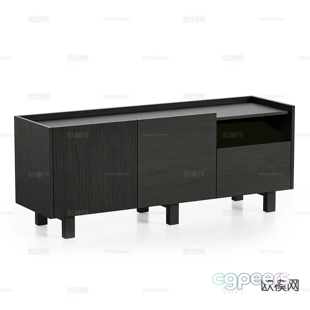 Modern minimalist TV cabinet 3d model