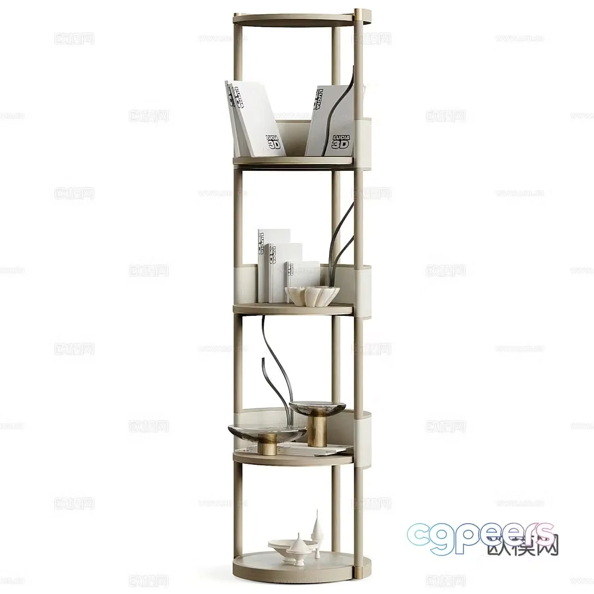 3D model of locker shelf
