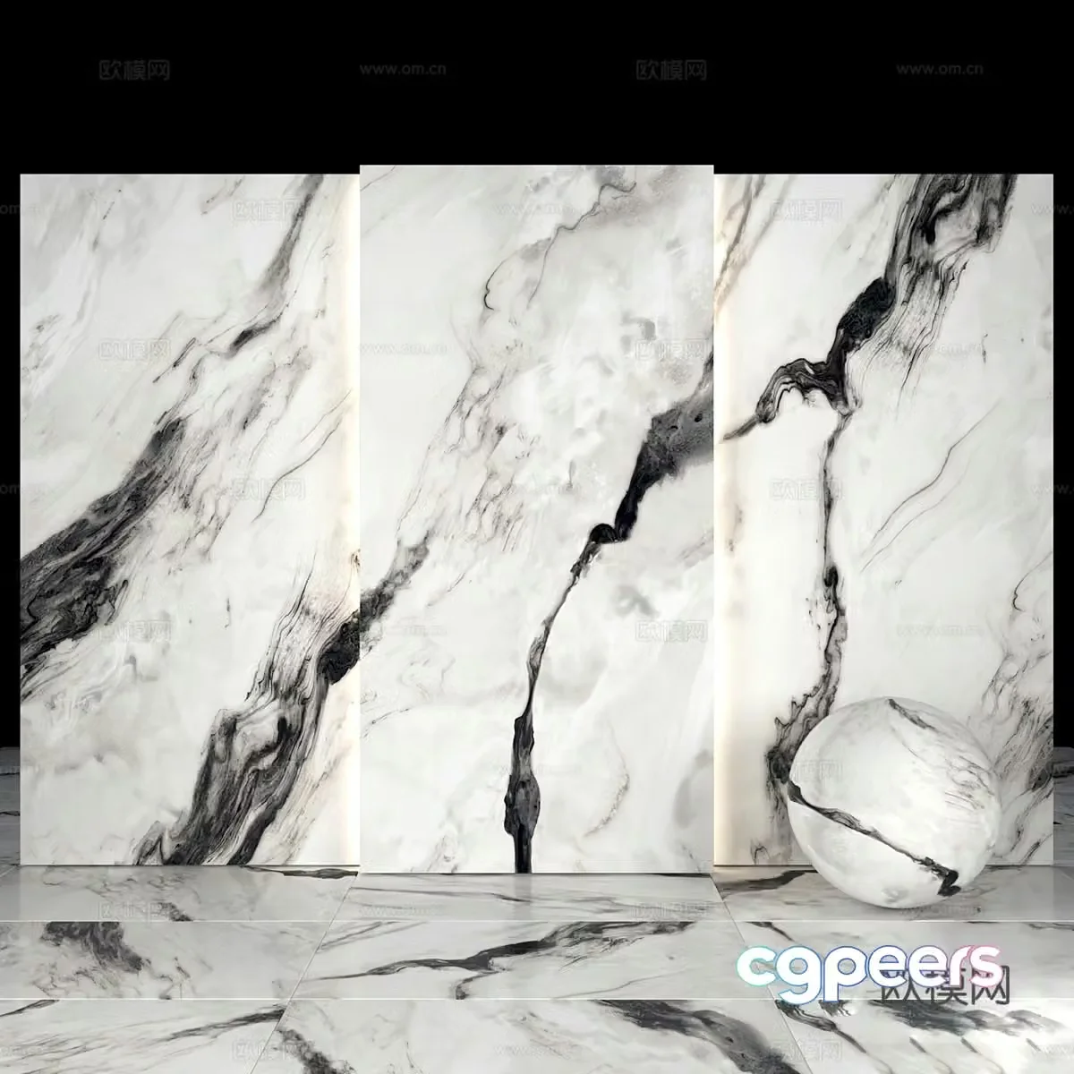 3d model of floor tiles