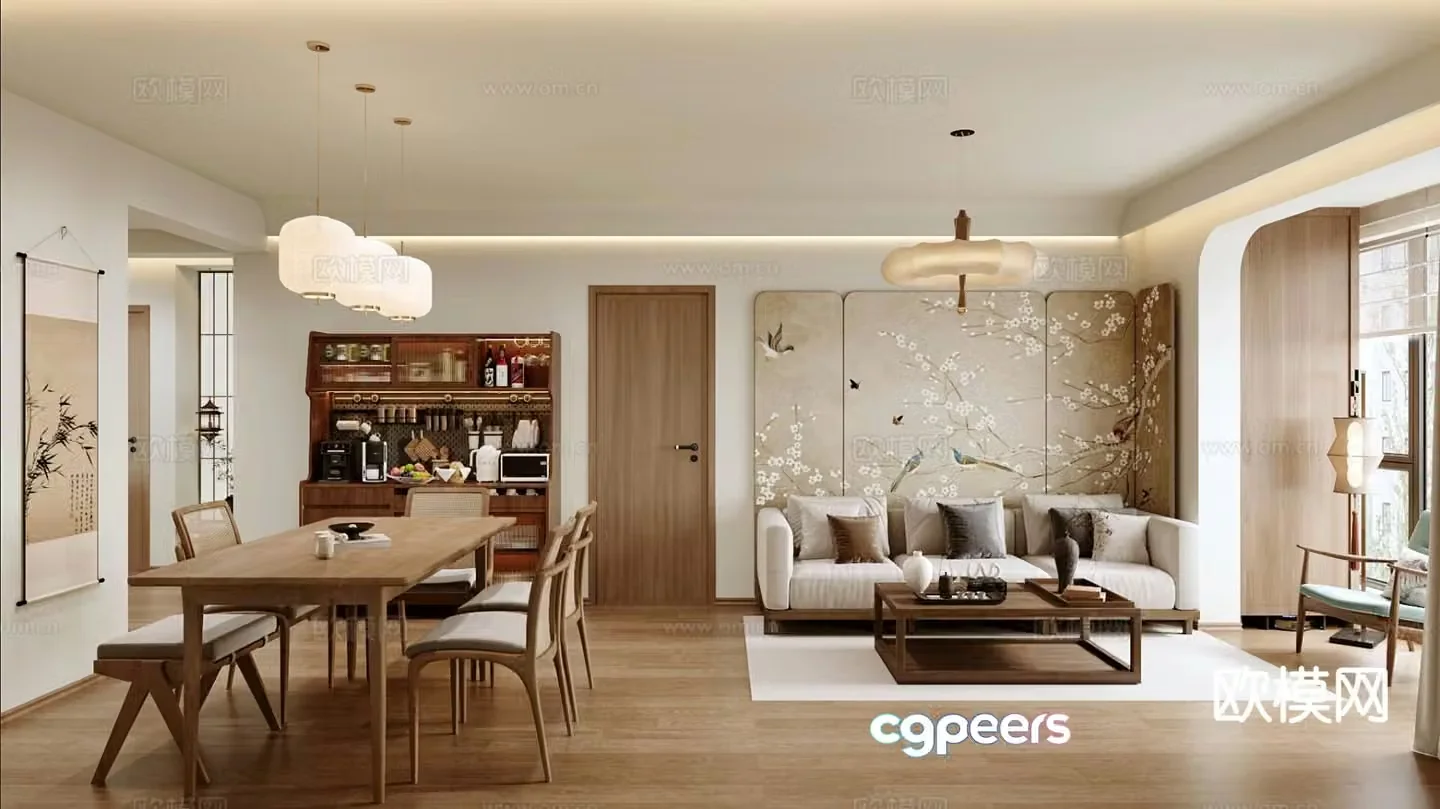 New Chinese restaurant 3D model