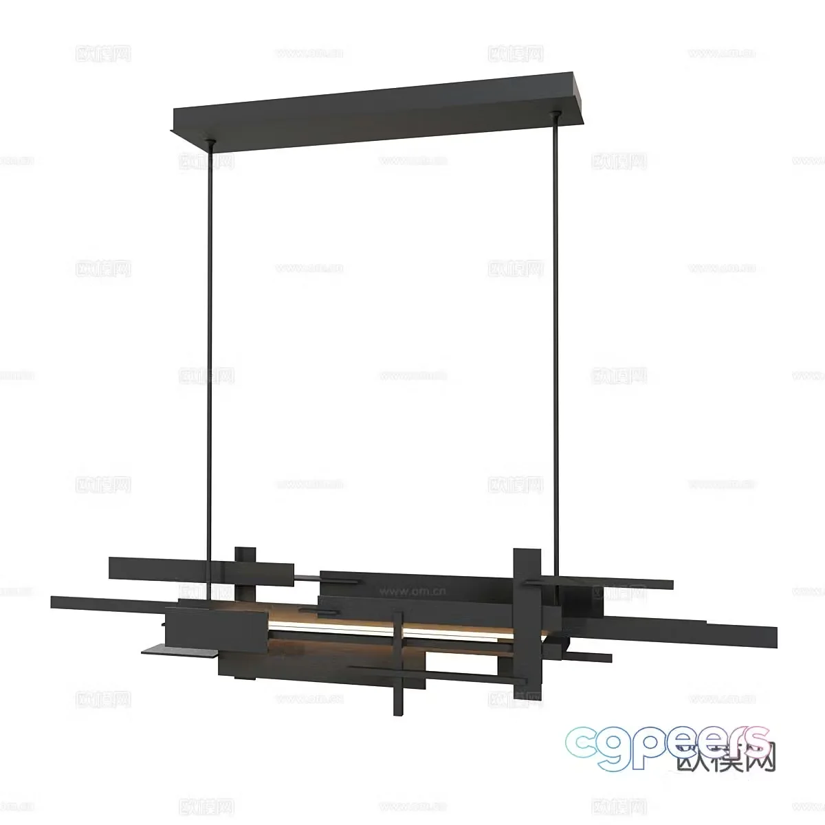 Creative chandelier hall chandelier 3d model