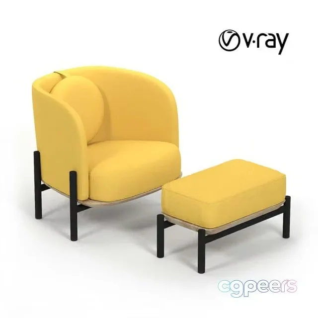 3ds Max Free – Royal sun, armchair