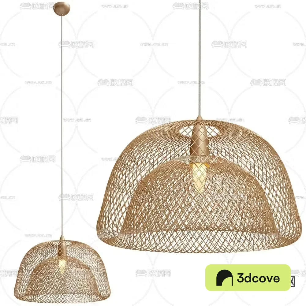 Breezy wabi-sabi chandelier rattan chandelier