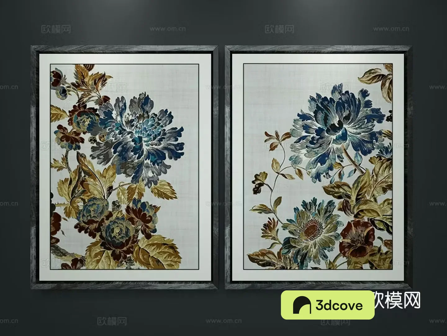 New Chinese style flower painting decorative painting
