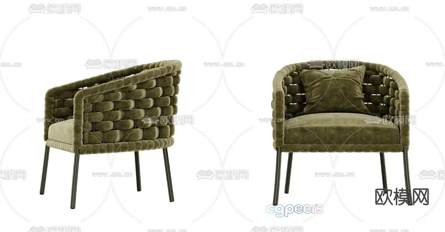 Modern leisure sofa 3d model