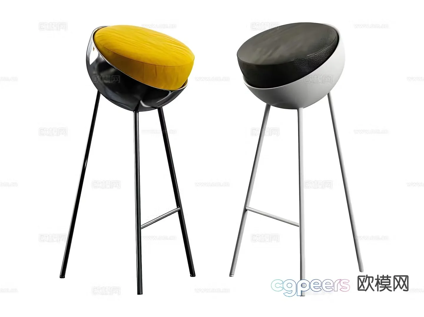 Modern bar stool bar stool bar stool 3d model