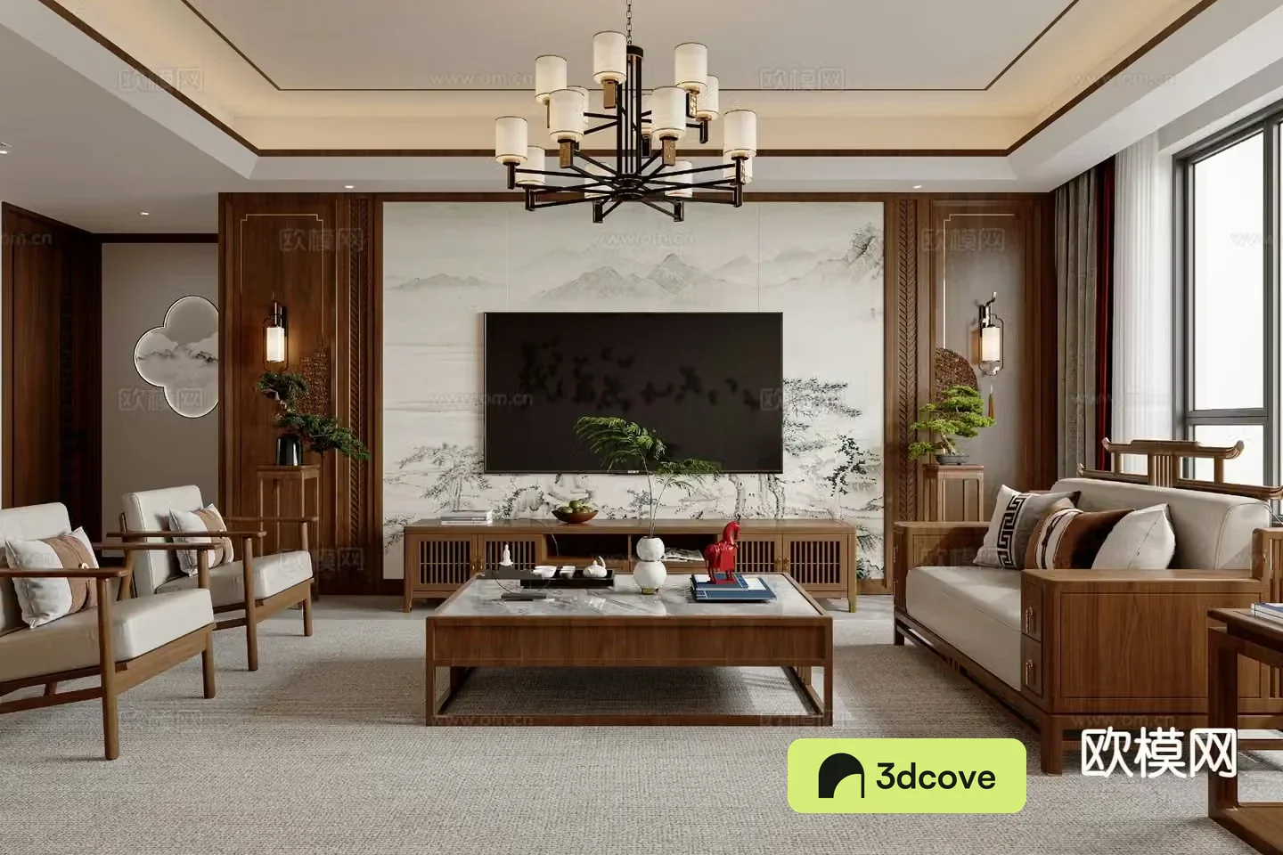 New Chinese style living room