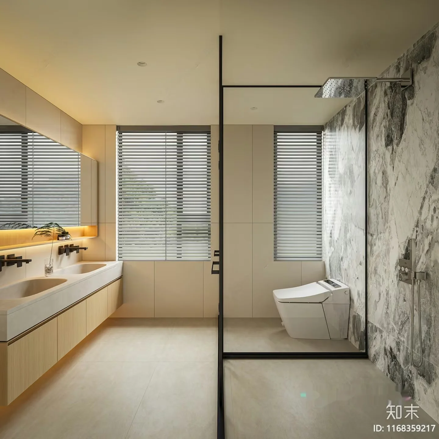 Modern Bathroom 3D Model – 4334 – VRAY Render