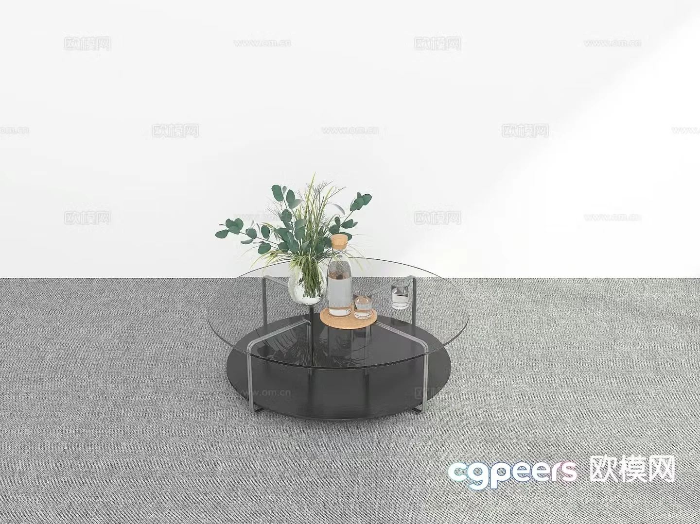 Modern coffee table 3d model