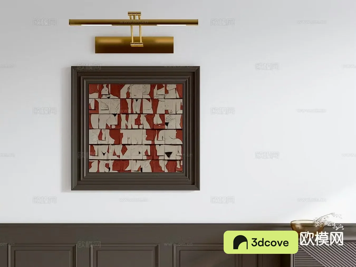 Medieval style splicing hanging painting decorative painting