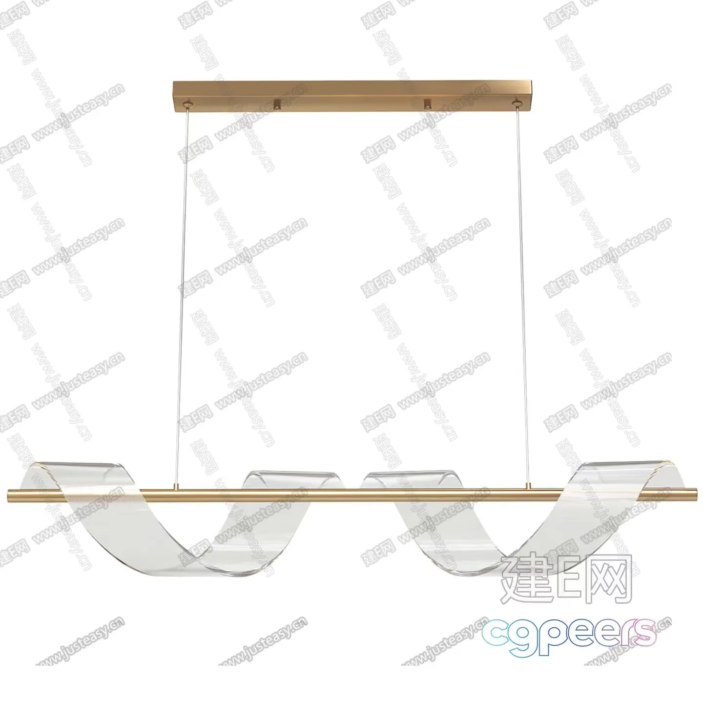 Gold Light Fixture 3D Model – 5728 – VRAY Render