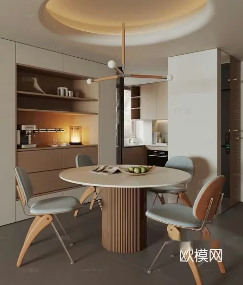 Modern Kitchen 3D Model – 508 – VRAY Render