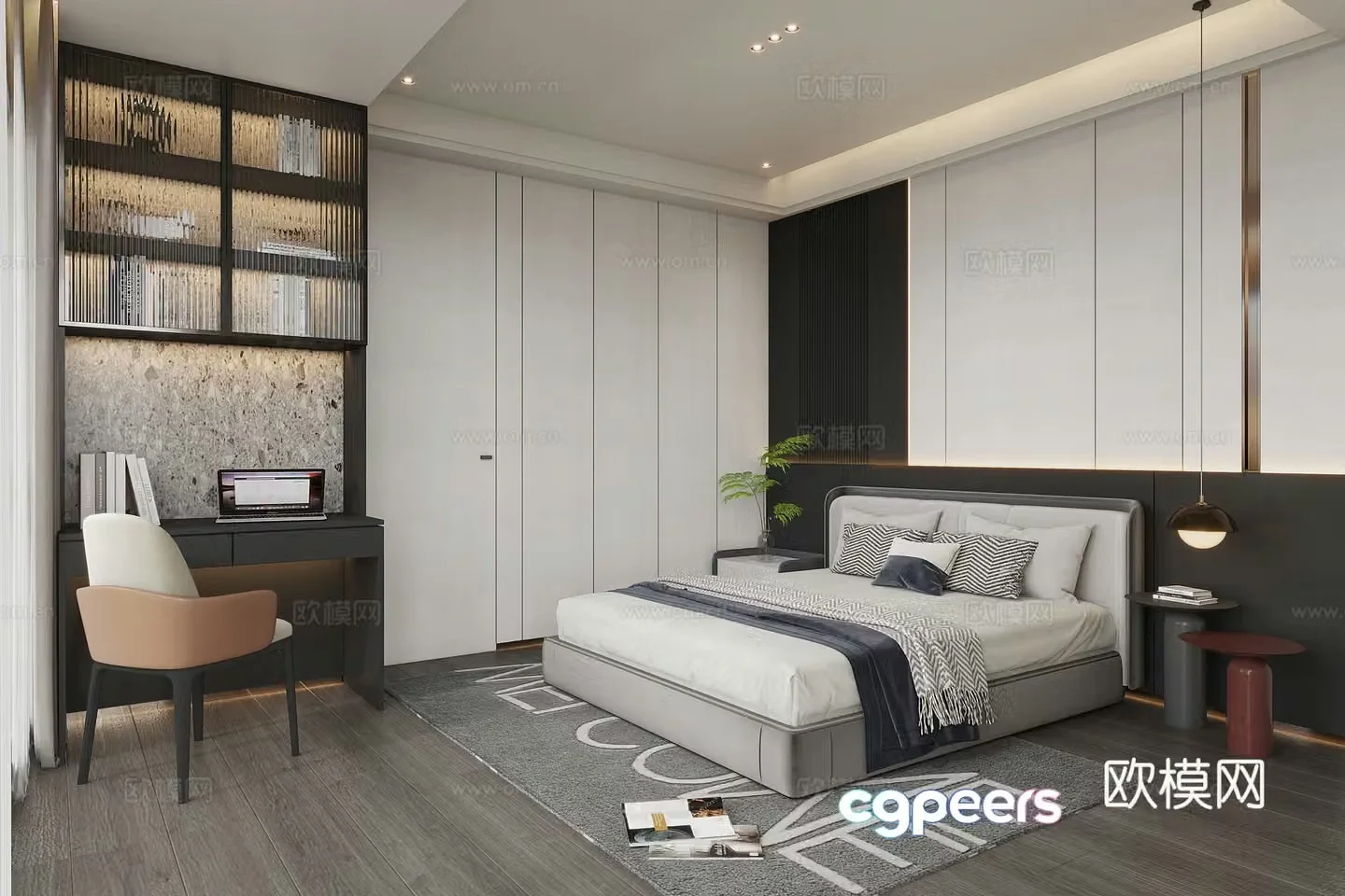 Modern bedroom 3d model