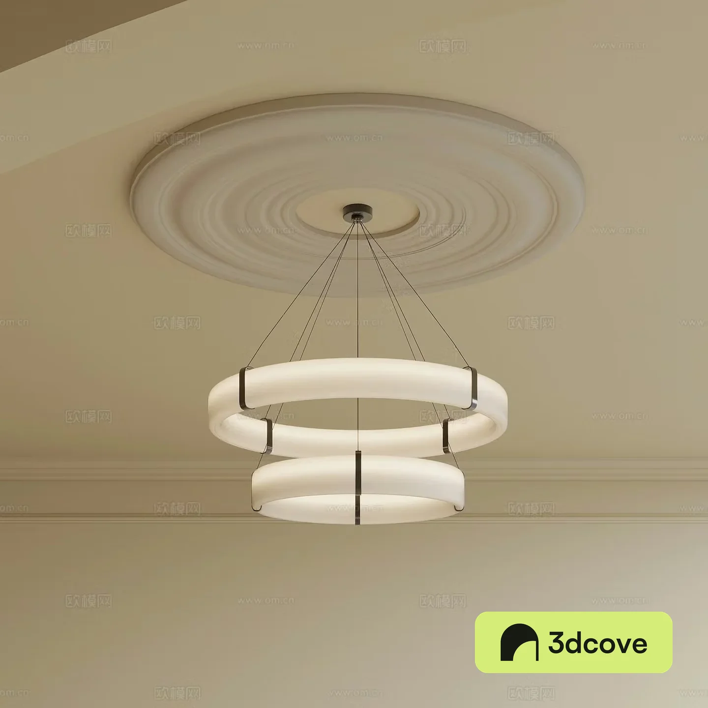 Creamy Chandelier Art Chandelier