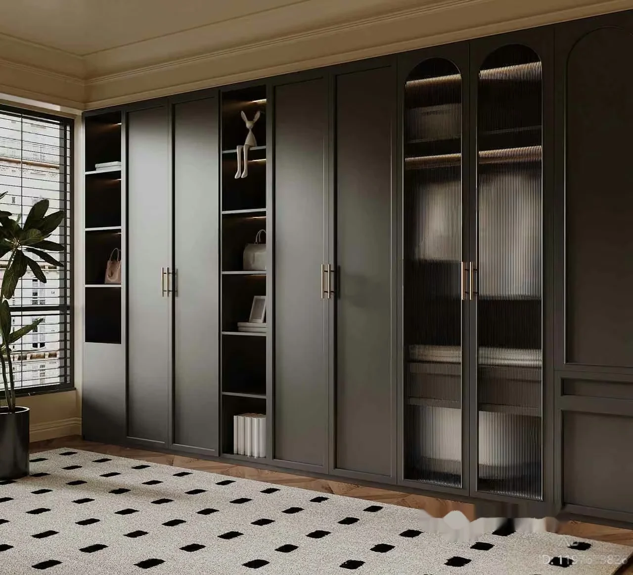 A Large Gray Cabinet 3D Model – 12506 – VRAY Render