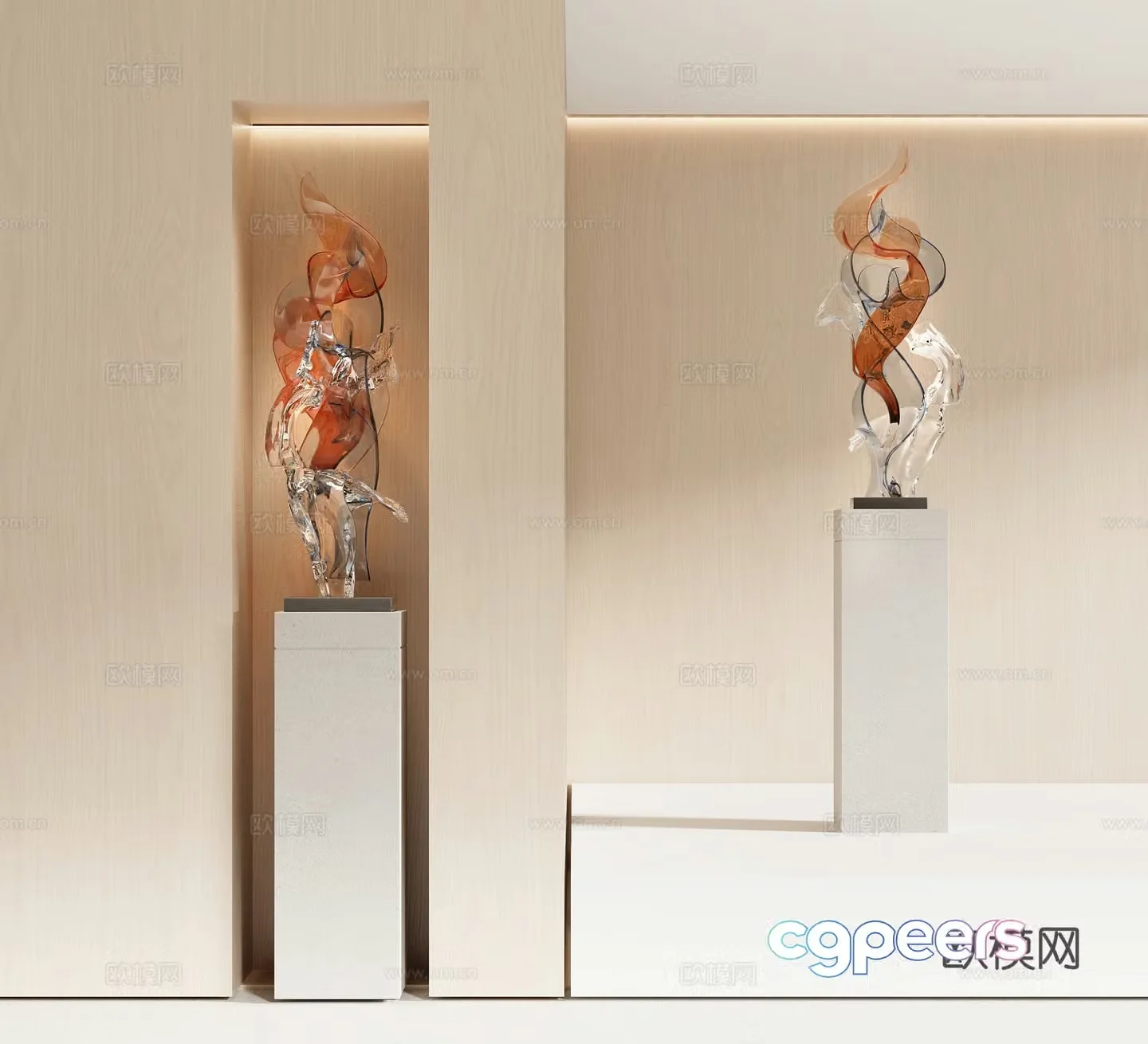Modern sculpture 3d model