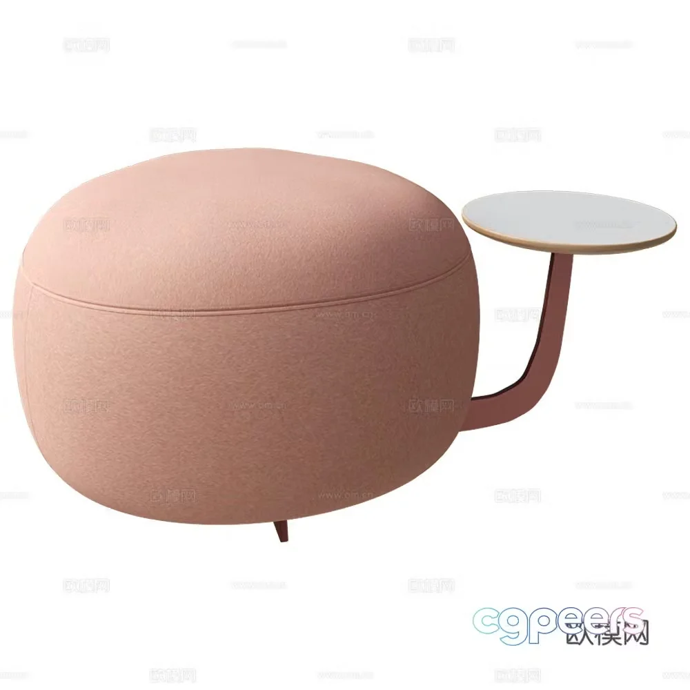 3D model sitting on the bench