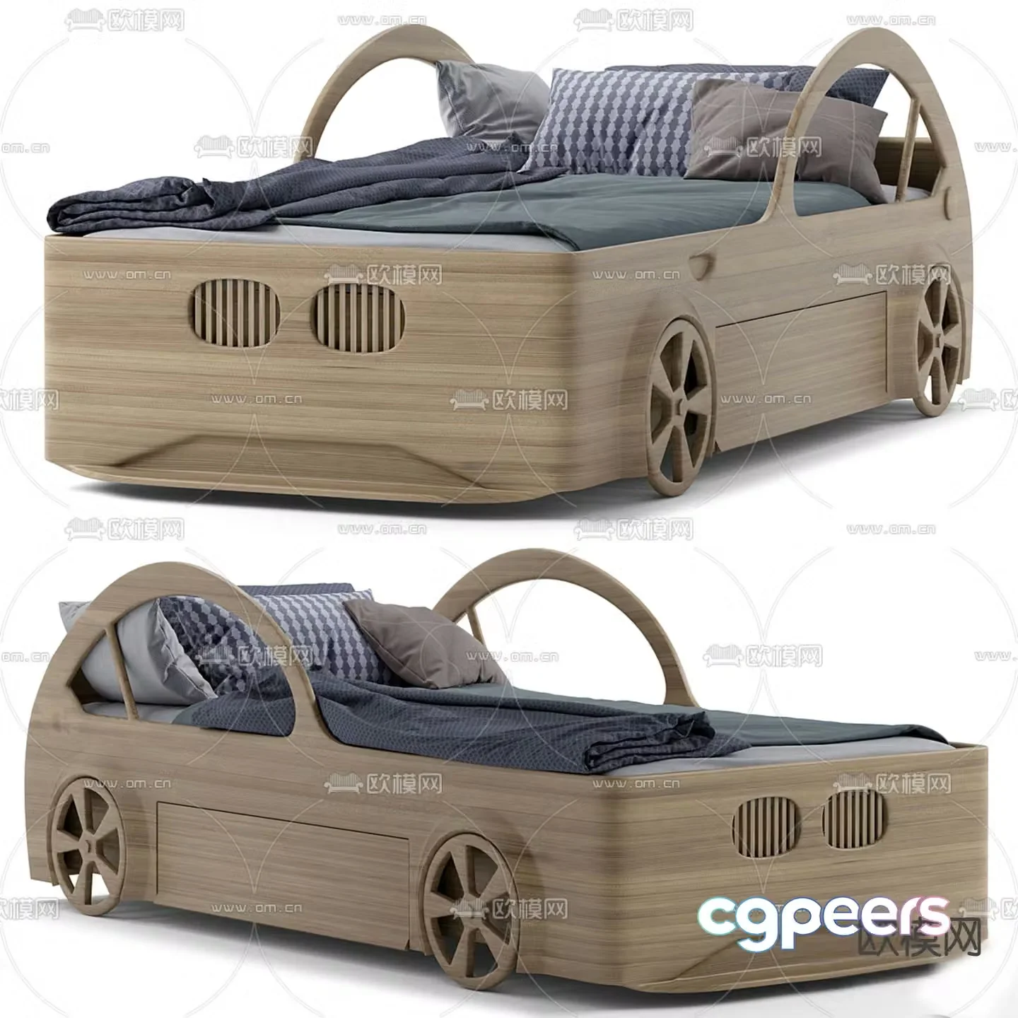 Children’s bed single bed 3d model