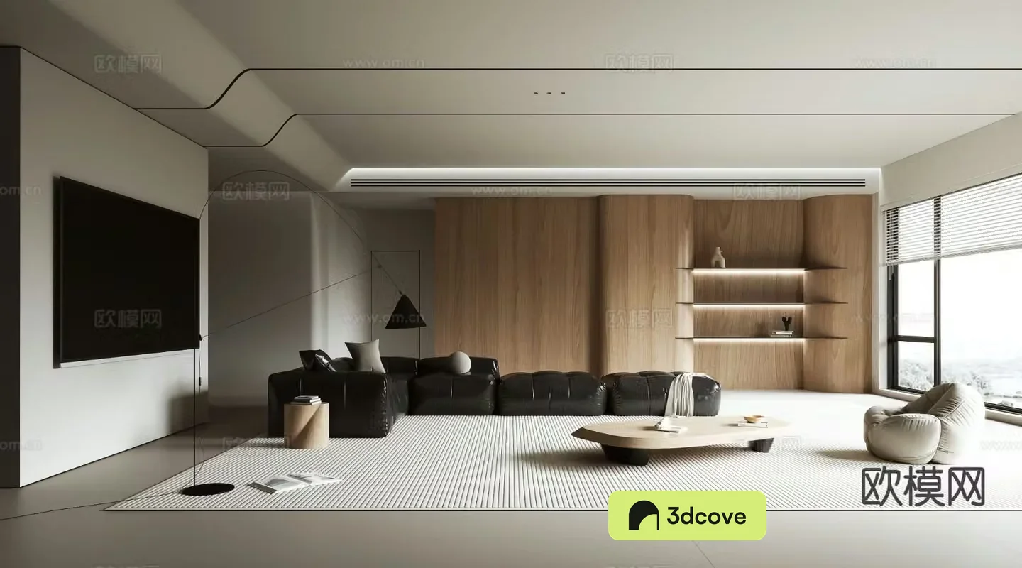 Italian minimalist living room
